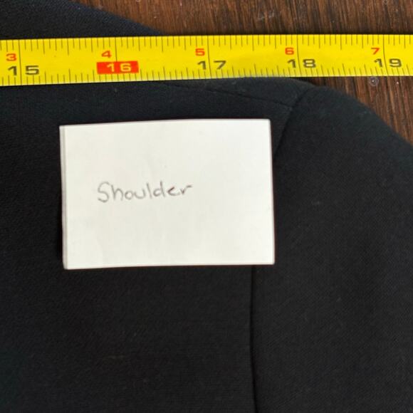 Escada Black Skirt Suit Lace Trim Size 44 EU 12 US - Picture 10 of 16